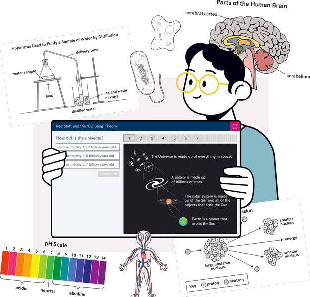 great content for english, maths and science
